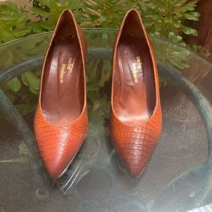 Sacha London Made in Spain Snakeskin like Heels